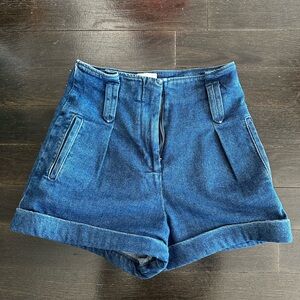 Sézane denim shorts